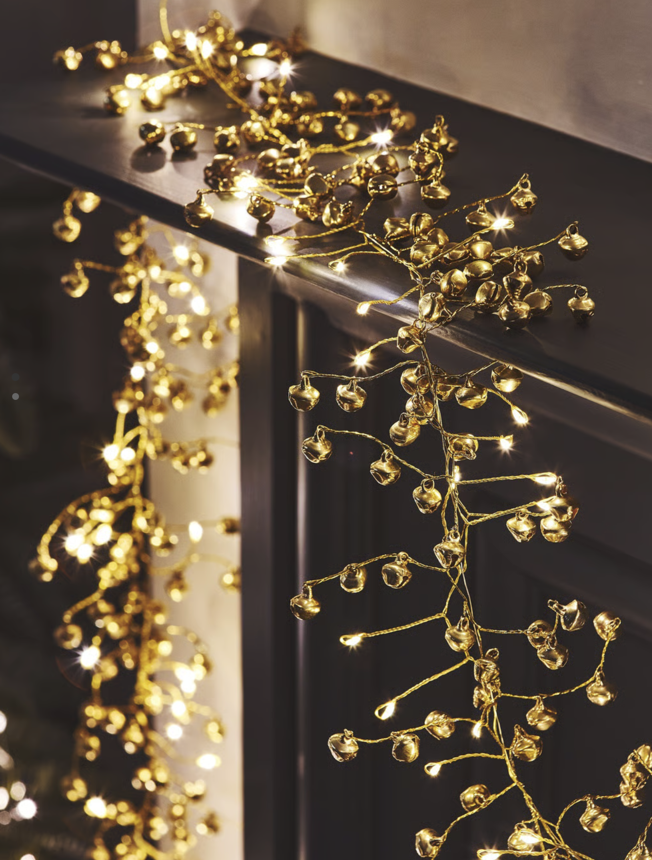 Golden Bell Christmas Garland