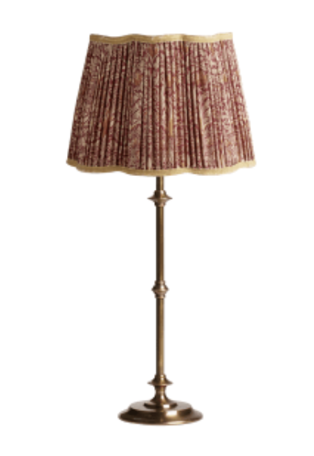 Tindle Brass Lamp and William Morris Shade