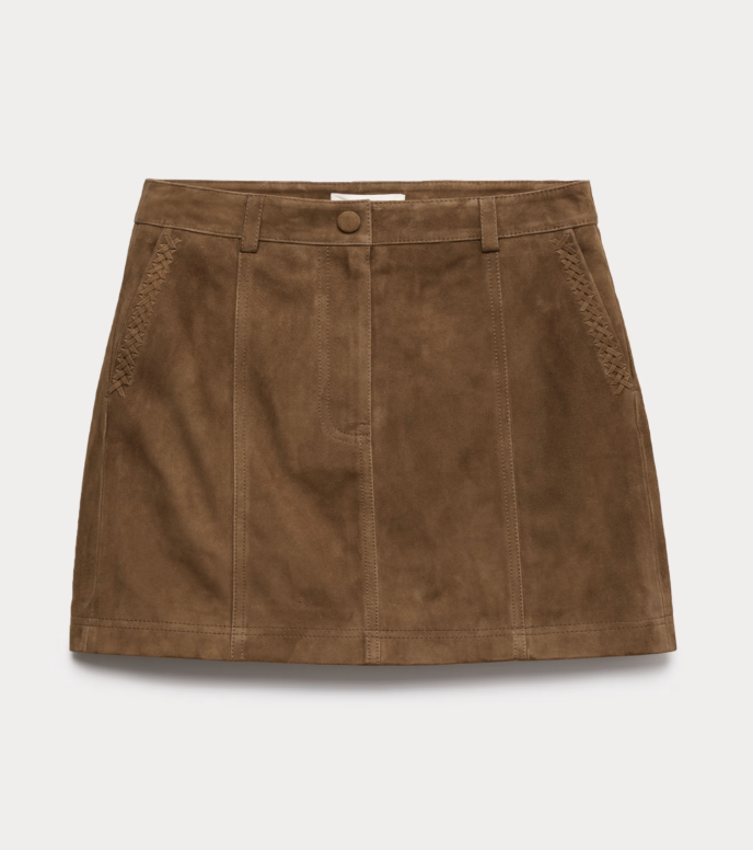 Suede Mini Skirt