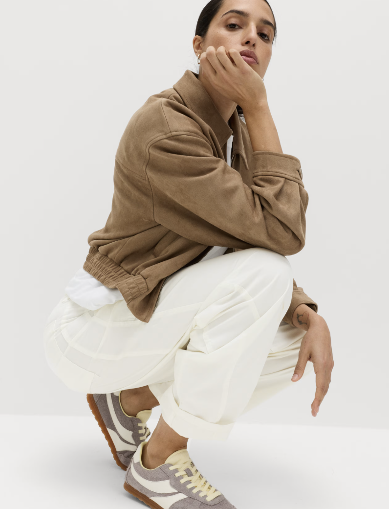 Cotton Rich Barrel Trousers