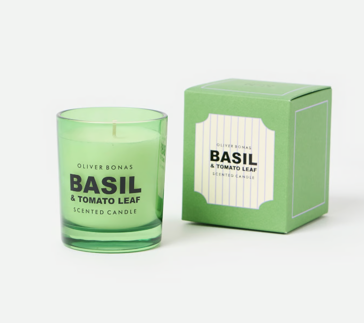 Tomato and Basil Leaf Candle