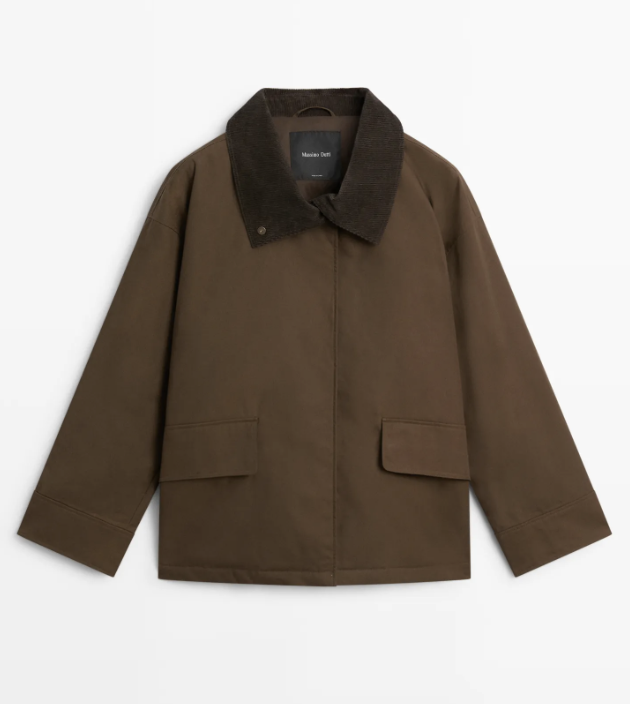 Waxed High Neck Jacket