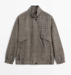 Plaid Bomber Jacket