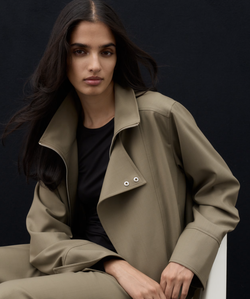 Tailored Wool Bomber Jacket